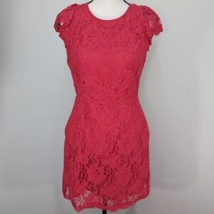 Signature8 Open Back Red Lace Dress | NWT | LARGE